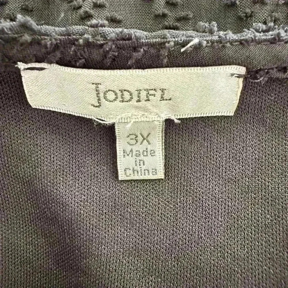 Jodifl Babydoll Black Blouse(32) - Picture 8 of 9